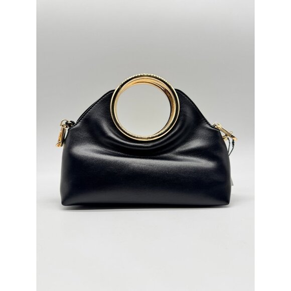 ALDO Kelhanix faux-leather women's round top handle satchel - Black / Gold - Picture 4 of 10